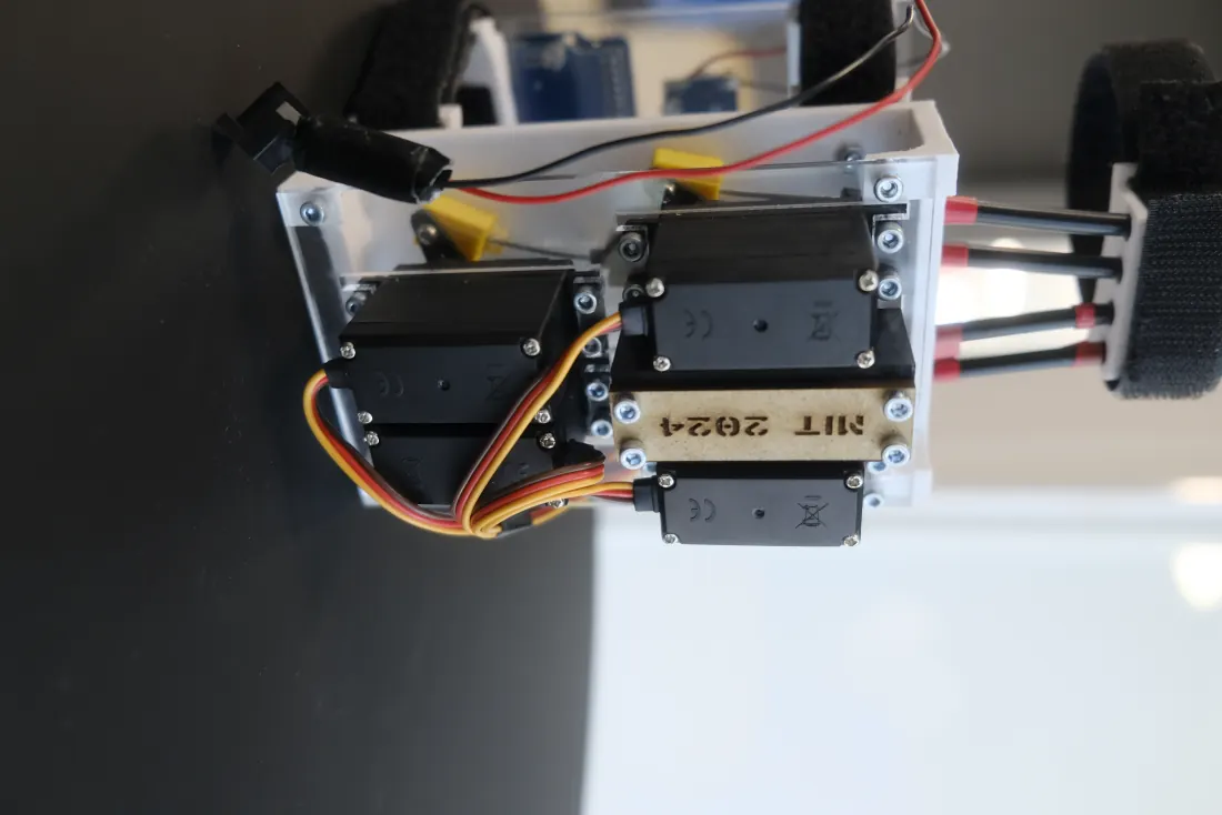 The 3D-printed, servo-actuated hand exoskeleton